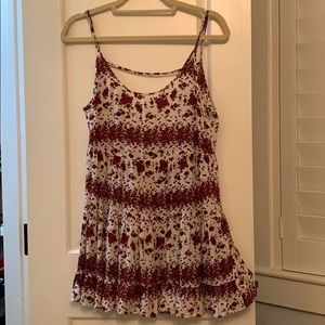 Relaxed floral shirt dress